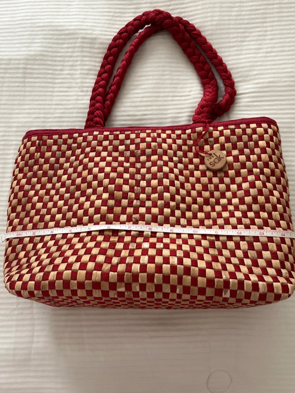Vintage The Sak Basket-weave Tote Bag - Picture 5 of 6